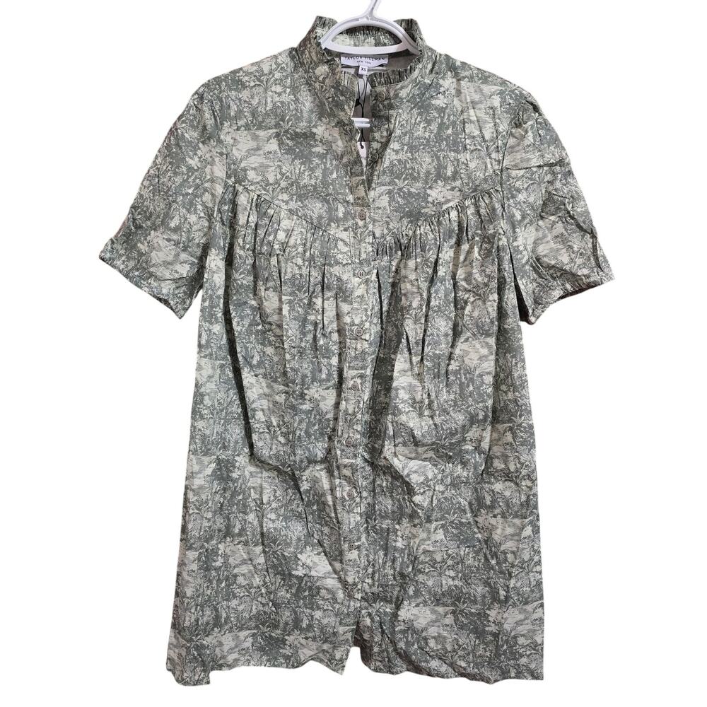 Taylor Tillman Violet Dress Jungle Toile‎ Cotton Poplin Mini XS Resort summer